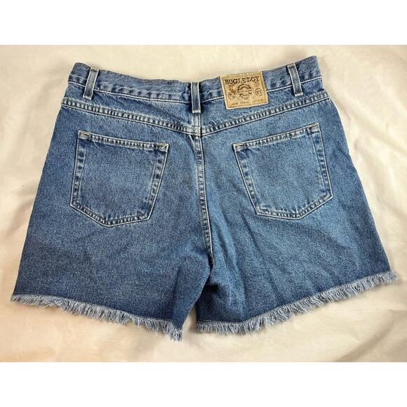 Bugle Boy Collection for Her Denim Shorts Cut Off Look Size 14 - Picture 2 of 6